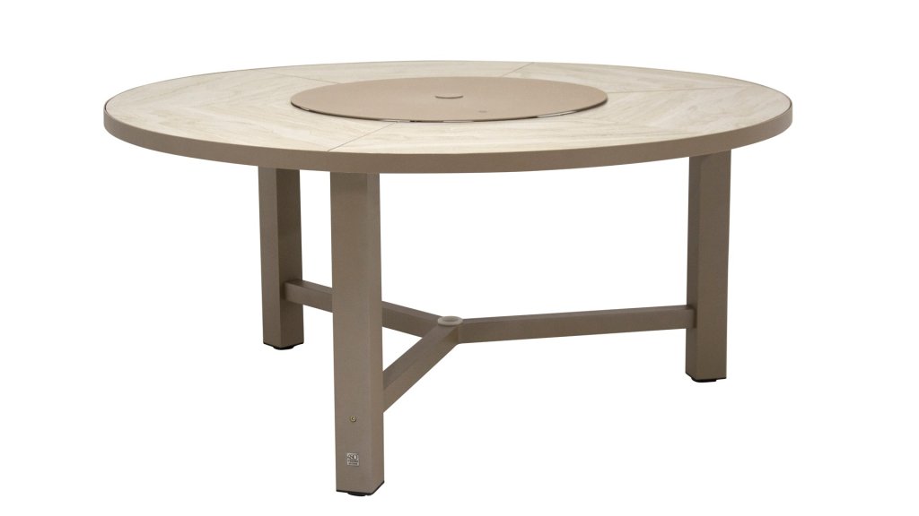 4seasons outdoor diva table taupe round