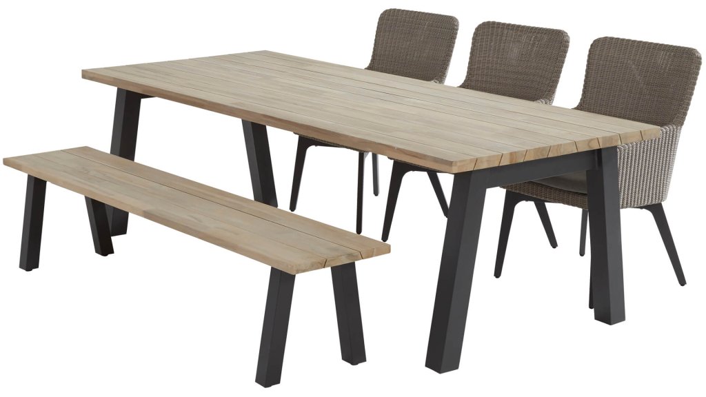 4 seasons outdoor luxor dining set 