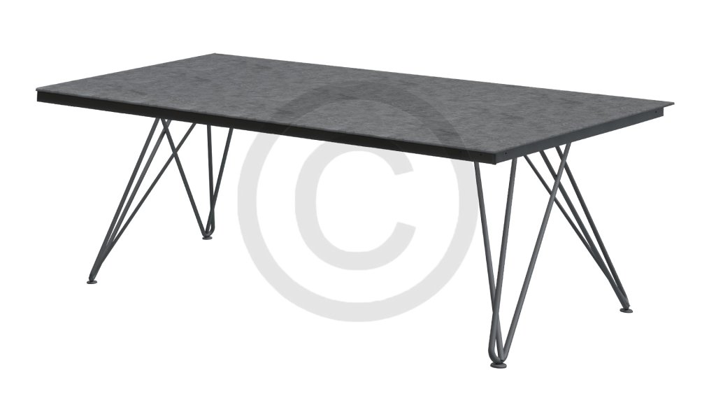4seasons outdoor tampa table hpl dark grey table