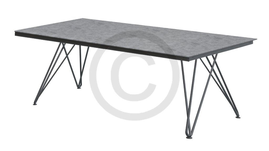 4seasons outdoor tampa table hpl light grey 