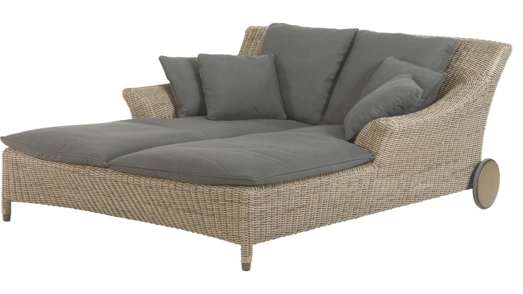 4 seasons outdoor valentine sunbed 2 persons