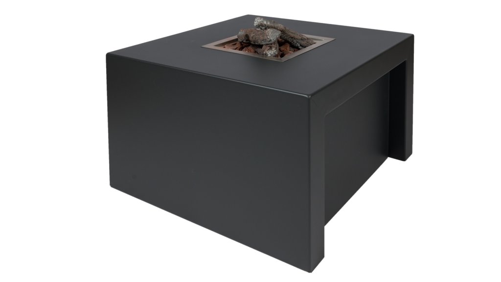 Easyfires Sky Feuertisch Quadratisch Anthrazit