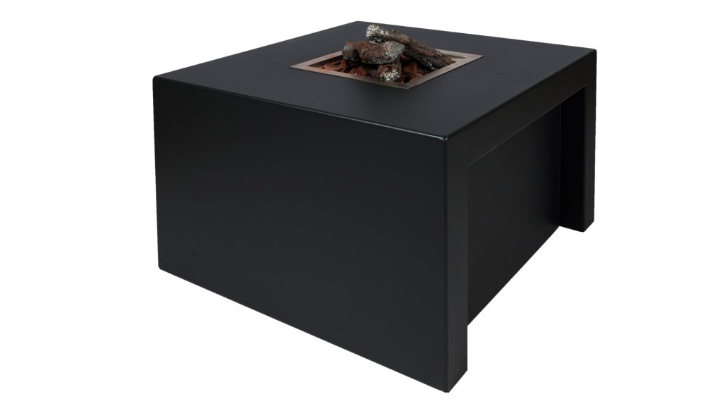  Easyfires Sky Feuertisch Quadratisch Schwarz