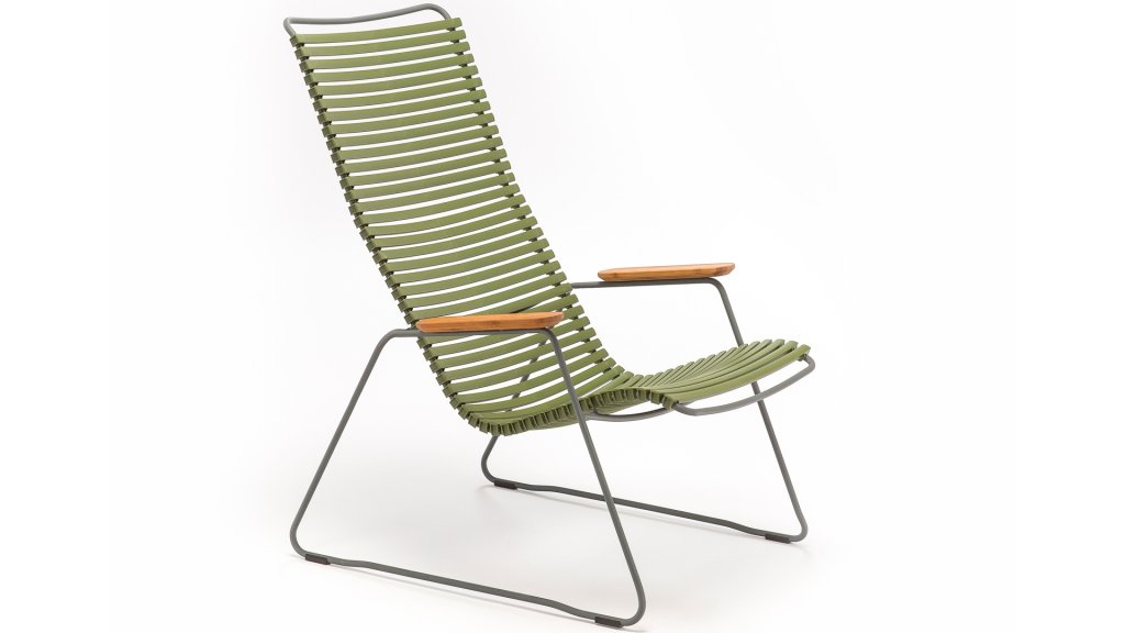 houe click loungestoel olive green