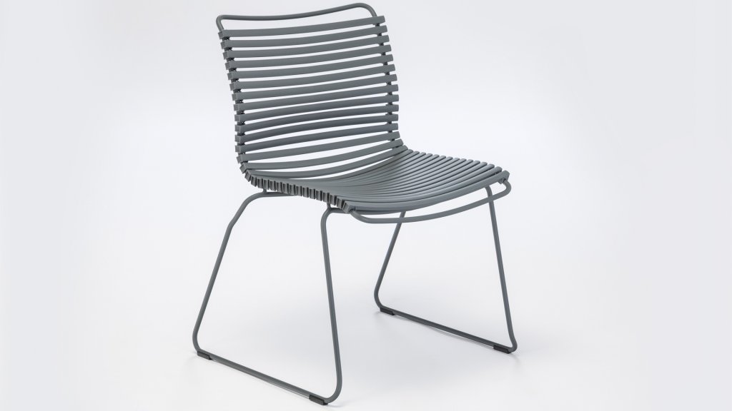 houe click diningstoel zonder arm dark grey