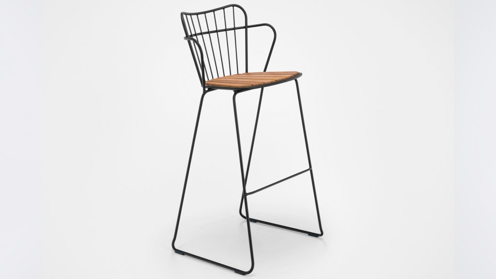 houe poan bar hocker black 