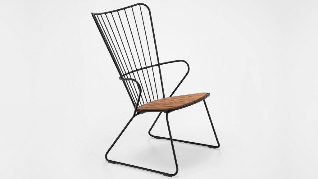 houe poan lounge chair black 1