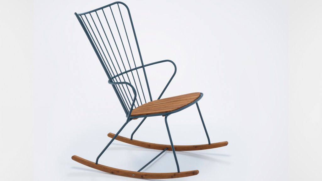 houe poan rocking chair midnight blue 1