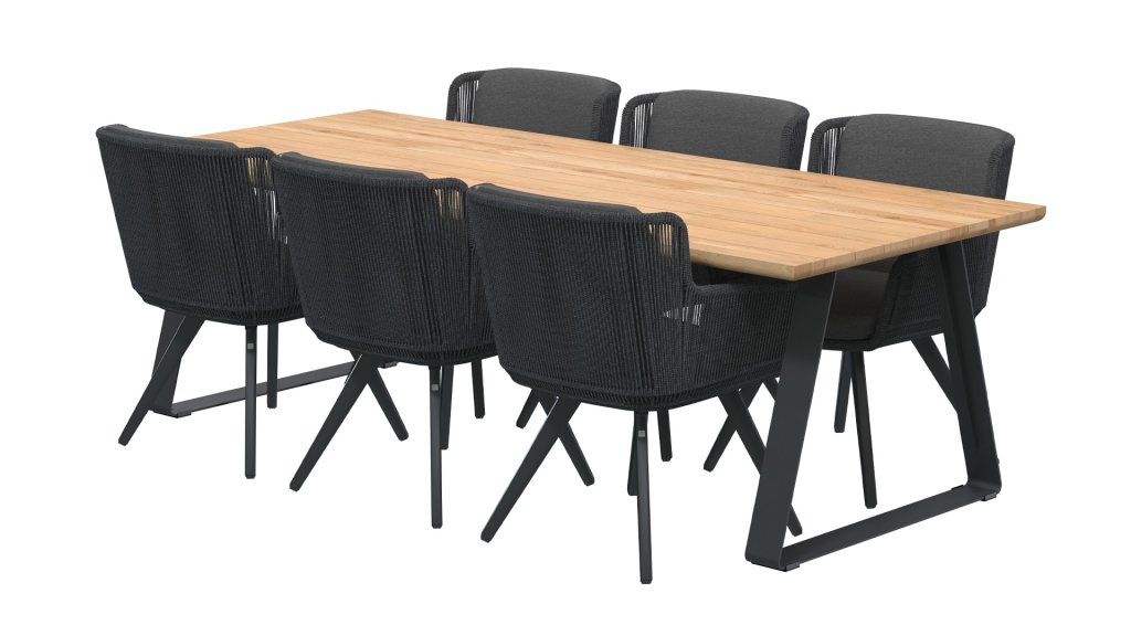 4seasons outdoor flores dining anthracite 213730 