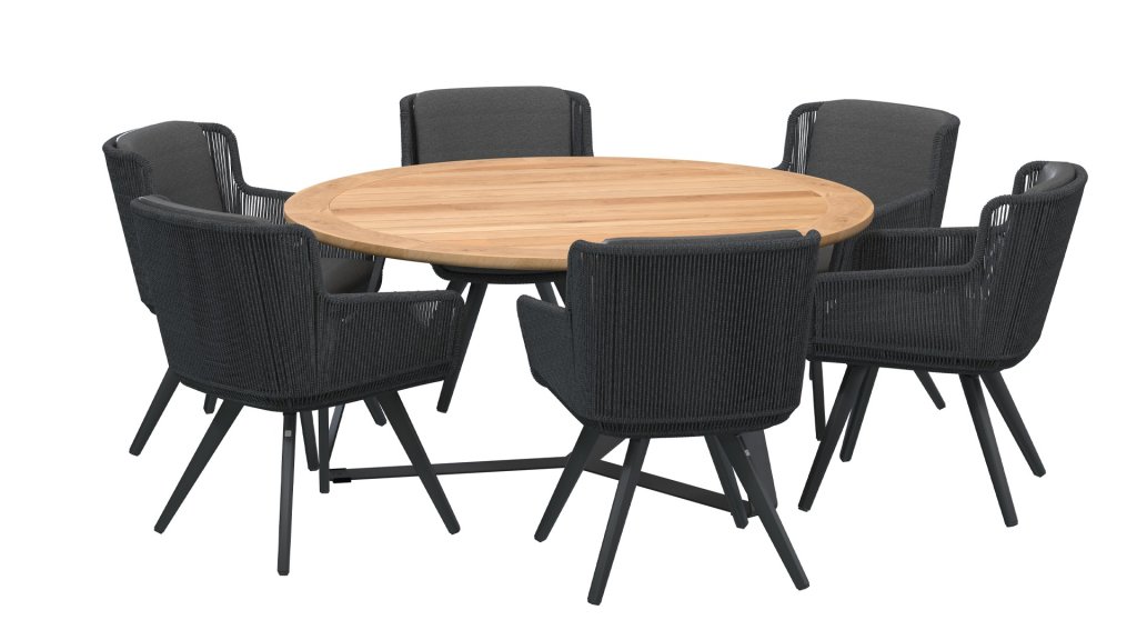 4seasons outdoor flores dining anthracite 213730 