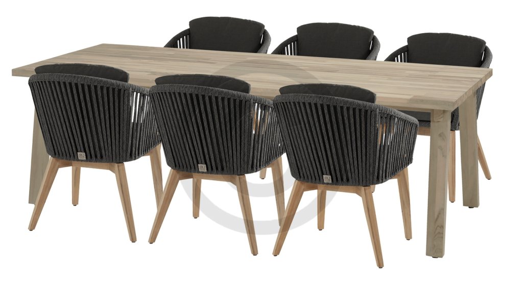 4seasons outdoor santander dining black 