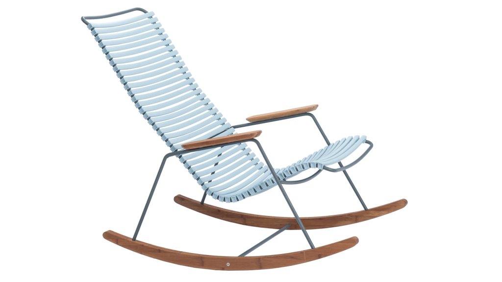 houe click lounge rocking black dusty blue light