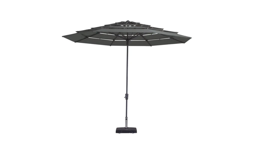 madison syros open air parasol grey