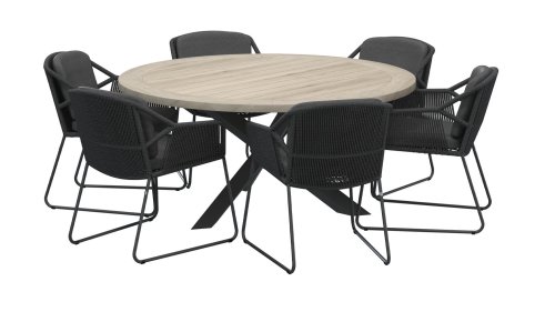 4seasons outdoor accor dining antracite s6