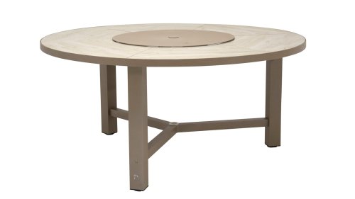 4seasons outdoor diva table taupe round