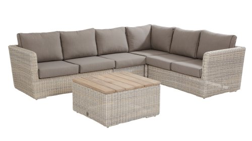 4 seasons outdoor elite loungeset with centre part and coffee table