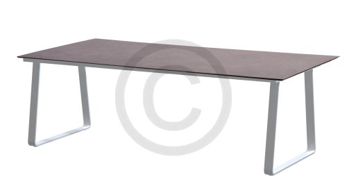 4seasons outdoor konos table frost grey hpl light grey