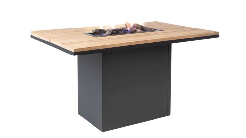 cosifires cosiloft high dining black teak natural