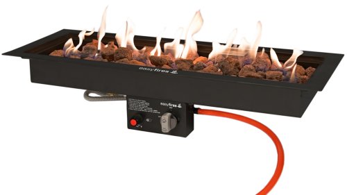 Easyfires Einbaubrenner Rechteckig Schwarz