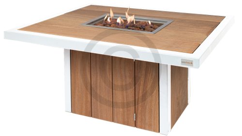 Easyfires River Feuertisch Rechteck Weiß