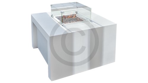 sky vierkant aluminium white