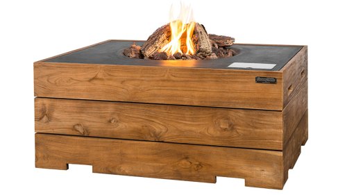 Happy Cocooning Cocoon Table Rechteckig Teak Anthrazit