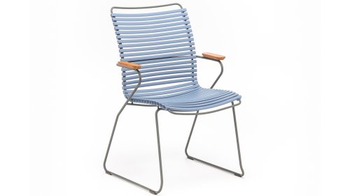 houe click diningstoel hoge rug pigeon blue