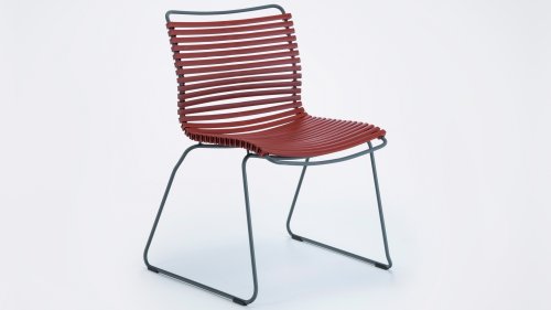 houe click diningstoel zonder arm paprika