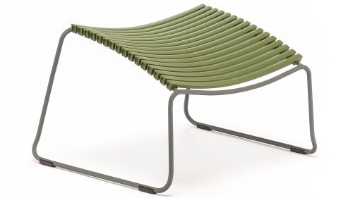 houe click voetenbank olive green