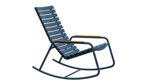 houe reclips lounge schommel bamboo arm blue