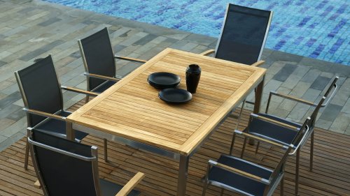 zebra one diningset dark grey 