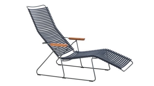 houe click sunlounger dark blue 2